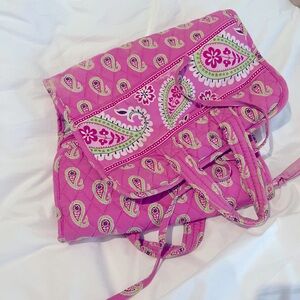 Vera Bradley Pink Quilted travel hanging toiletries bag